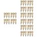 48 Pcs Coat Hook Wall Mounted Clothes Rack Wooden Hooks Pegs Hat Keychain Office