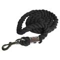 simhoa Horse Lead Rope Horse Leading Rope Handmade Durable Professional Practical Accessories Bolt Snap Heavy Duty Soft Braided Rope Black