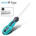 1PC Triangle Cross Screwdriver 1.8-3.0mm Magnetic Anti-slip Repaire Tools U-type