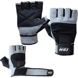 Leather Weight Lifting Gloves Long Wrist Wrap Gloves Power Lifting Lifter Padded Palm Exercise Fitness Gloves Strengthen Gloves Home Gym