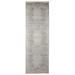 Feizy Sarrant Transitional Medallion Gray/Ivory/Tan 2 8 x 12 Runner Sheen Bohemian & Eclectic Distressed Design Carpet for Living Dining Bed Room