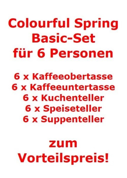 Villeroy & Boch Colourful Spring Basic-Set für 6 Personen / 30 Teile Image