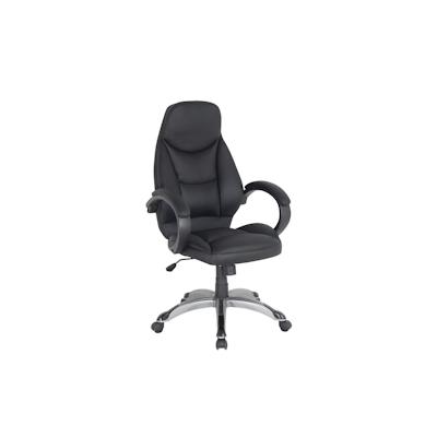 SIGMA Bürostuhl EC11, Kunstleder, verstellbare Sitzhöhe, Kopfstütze, schwarz Image