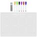 BESTONZON 1 Set of Acrylic Memo Writing Board Transparent Memo Board Desk Acrylic Board Table Writing Board