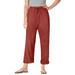 Plus Size Women's The Boardwalk Pant by Woman Within in Red Ochre (Size 16 T)