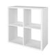 GoodHome Mixxit White Freestanding 4 Shelf Cube Shelving Unit, (H)734mm (W)735mm