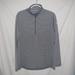 Under Armour Tops | Ladies Under Armour Heat Gear Loose Fit Gray Striped 1/2 Zip Pullover Size Large | Color: Gray/White | Size: L