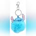 Disney Accessories | Disney Stitch Pom Pom Keychain | Color: Blue/Pink | Size: Os