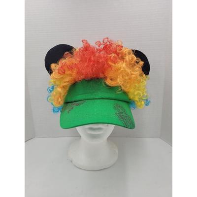 Disney Accessories | Disney Hat Pride Mickey Hat Wig Rainbow Black Ears | Color: Green/Red | Size: Os