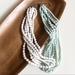 Anthropologie Jewelry | Anthropologie Multi-Strand Necklace | Color: Green/White | Size: Os