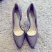 Jessica Simpson Shoes | Every Girl Should Own A Pair Of Sparkly Shoes. These Pointy Pumps. 4 Inch Heel. | Color: Purple | Size: 7.5