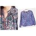 J. Crew Tops | J.Crew X Abigail Borg Floral Blouse | Color: Blue/Pink | Size: M