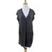 Anthropologie Dresses | Anthropologie Dolan Lola Cocoon Tunic Dress Womens Ps Petite Gray V Neck Hi Low | Color: Gray | Size: Sp