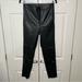 Zara Pants & Jumpsuits | Black Zara Vegan Leather Pants Size M | Color: Black | Size: M