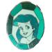 Disney Jewelry | Little Mermaid Disney Trading Pin Princess Ariel Jeweled Badge Lapel Pin Brooch | Color: Green/Silver | Size: Os