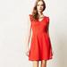Anthropologie Dresses | Anthropologie Tabitha Teahouse Dress Red Ruffle Sz 6p | Color: Red | Size: 6p