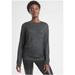 Athleta Tops | Athleta Mindful Pullover Sweatshirt Crew Neck Oversized Charcoal Gray Women’s L | Color: Black/Gray | Size: L