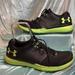 Under Armour Shoes | Mens Size 13 Under Armour Black Athletic Shoes With Lime Green Accents. | Color: Black/Green | Size: 13