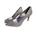 Michael Kors Shoes | Michael Kors Silver Leather Pumps Stiletto Heels Womens Size 6m Authentic | Color: Silver | Size: 6