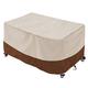 Garden Furniture Cover,Outdoor Patio Set Cover 420D Heavy Duty Protection Waterproof Windproof Patio Table Cover,Anti-UV Rectangular Garden Table Cover-Beige+Coffee|| 210x100x80cm