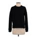 Banana Republic Factory Store Sweatshirt: Black Solid Tops - Women's Size Small