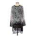 Calvin Klein Casual Dress: Gray Animal Print Dresses - Women's Size Small