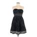 Free People Casual Dress: Black Leopard Print Dresses - Women's Size 2