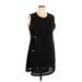 Zoe Casual Dress - Sweater Dress: Black Tweed Dresses - New - Women's Size X-Large