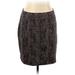 Style&Co Casual Skirt: Brown Snake Print Bottoms - Women's Size X-Large