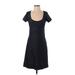 Weston Casual Dress - A-Line: Blue Marled Dresses - Women's Size Small