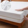 Juste de matelas imperméable avec fermeture éclair surface éponge ultra douce protège-matelas