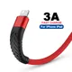 Câble USB à charge rapide pour iPhone chargeur de téléphone portable fil de données 3A iPhone 14