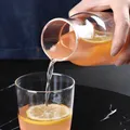 Ensemble de pichet à eau en verre avec tasse en verre carafe à bouche en forme de V grande