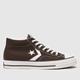 Converse star player 76 mid trainers in brown