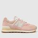 New Balance 574 trainers in pale pink