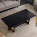 Bay Isle Home™ Tariffville 23.62" Rectangle Coffee Table Wood in Black/Brown | 15.75 H x 47.24 W x 23.62 D in | Wayfair