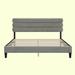 Ebern Designs Rishabha Platform Bed Upholstered in Gray | 39.8 H x 62.6 W x 81.8 D in | Wayfair 086CA5FAB63346BF899B875675FE98AF