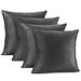 Ebern Designs Rittie Velvet Pillow Cover Velvet in Gray/Brown | 22"H x 22"W | Wayfair AAEEB858D6D1473886AEAD98A75DC84B
