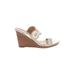 Jack Rogers Wedges: Gold Print Shoes - Women's Size 8 1/2 - Open Toe