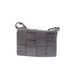 Vince Camuto Leather Satchel: Gray Grid Bags