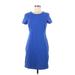 Old Navy Casual Dress - Sheath: Blue Solid Dresses - Women's Size Small