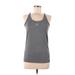 Adidas Active Tank Top: Gray Activewear - Women's Size Medium