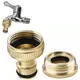 Rubinetto in ottone Rubinetto Connettore Miscelatore Adattatore per tubo Connettore rapido 1/2 3/4 Tubo in rame Adattatore di accoppiamento Raccordi per irrigazione da giardino Strumento