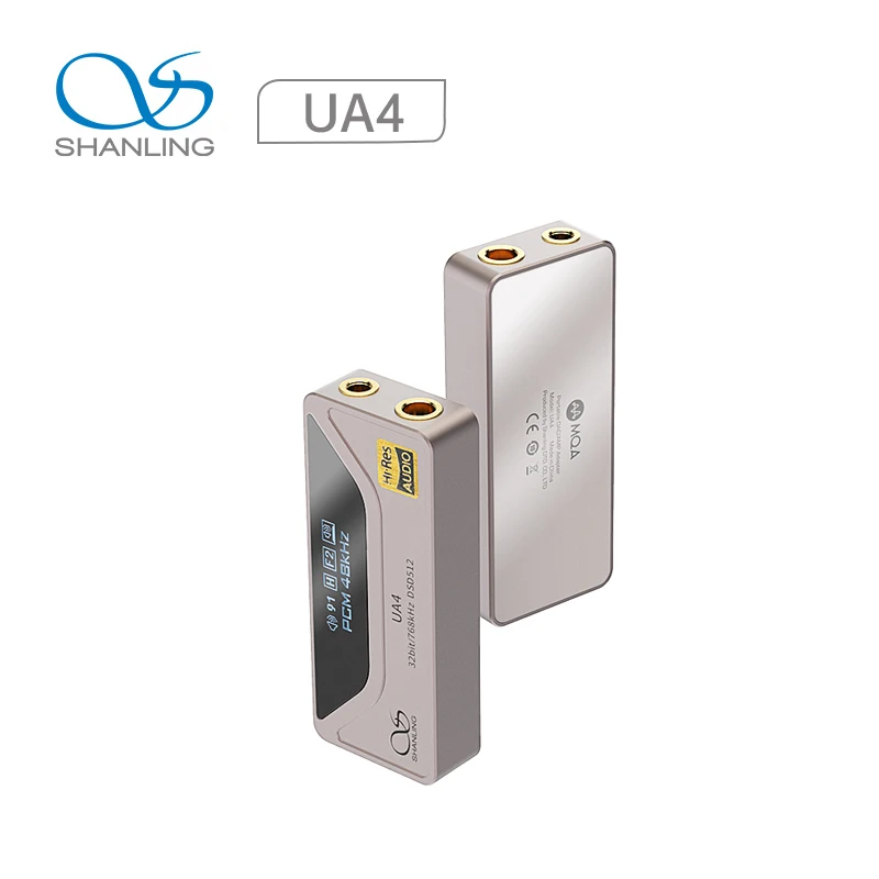 SHANLING UA4 MQA portatile USB DAC AMP ES9069Q 2 * RT6863 PCM768 DSD512 3.5/4.4mm uscita Decoder amplificatore per cuffie