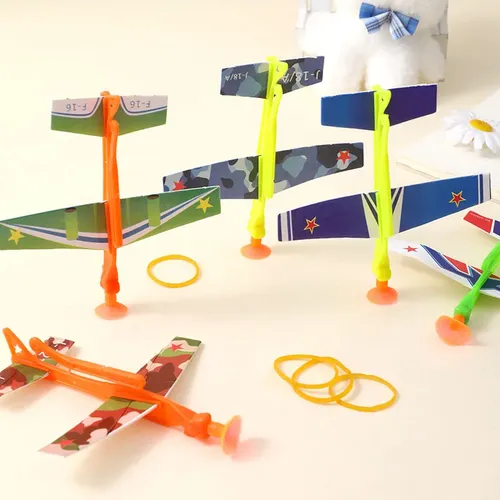 15 Stück Hand werfen fliegende segel flugzeug Flugzeuge Montage Spielzeug für Kinder Party