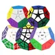 [Picube] qiyi 2x2 3x3 megaminx qiheng Bündel Set aufkleber lose schwarze Aufkleber Geschwindigkeit