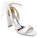 Kim Ankle Strap Sandal - White - Badgley Mischka Heels