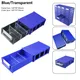 Scatola impilabile contenitore di stoccaggio Hardware antipolvere supporto per attrezzatura da pesca cacciaviti strumenti Hardware cassetto scatola addensata