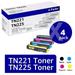 TN221 TN221 Toner Cartridge Compatible for Brother TN221 TN-221 TN225 TN221 TN-221 for MFC-9130CW HL-3170CDW HL-3140CW HL-3180CDW MFC-9330CDW Printer Ink (Black Cyan Yellow Magenta 4-Pack)