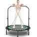 Foldable Mini Trampoline for Adults Max 40" Trebounder Trampoline,Fitness Mini Trampoline with Foam Handle.Exercise Trampoline